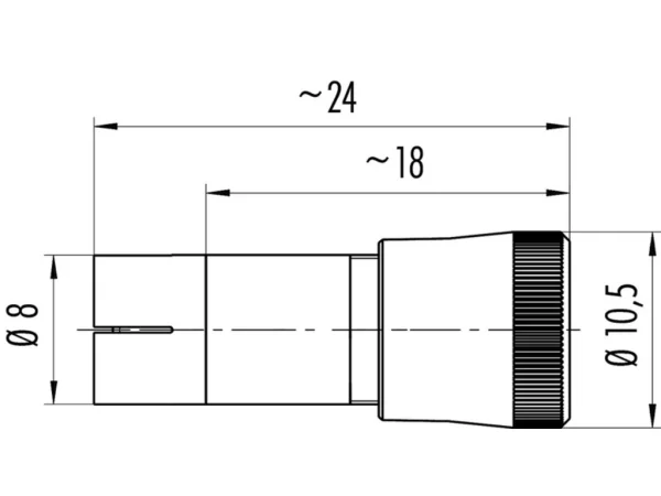 Male cable connector
