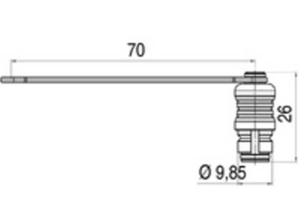 Protection cap for male panel mount connector