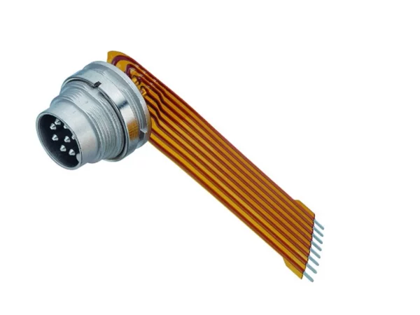 Male panel mount connector