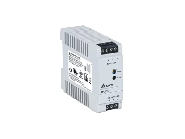 Power supply, 1Ph, 30W, DIN Rail, AC/DC, 5 Vdc, 6 A