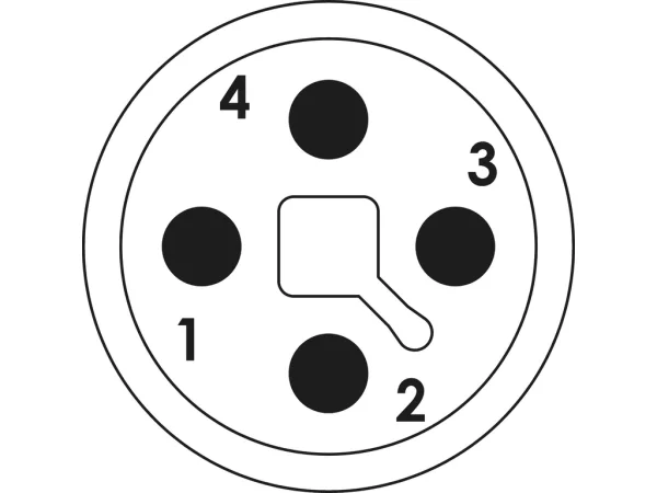 Crimp insert, 4 pole
