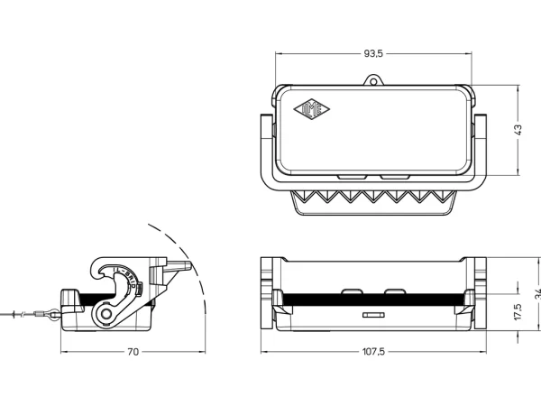 cover, size 77.27, with loop