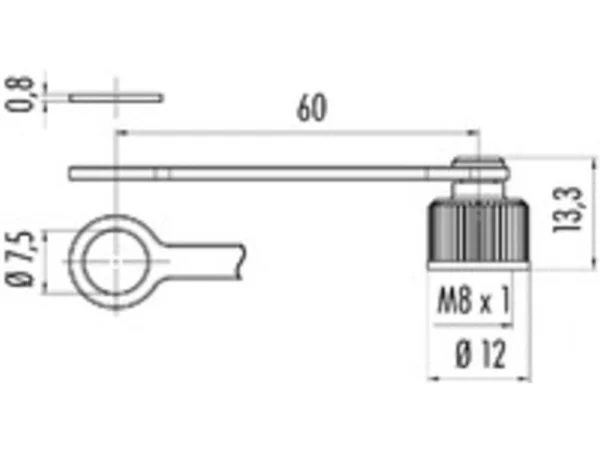 Protection cap for male panel mount connector