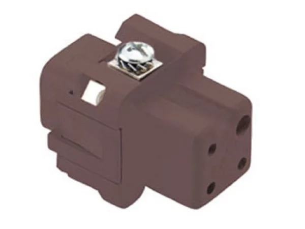 female insert, size 21.21, 3p+PE, silver, screw, 10A, 230/400V, 180°C