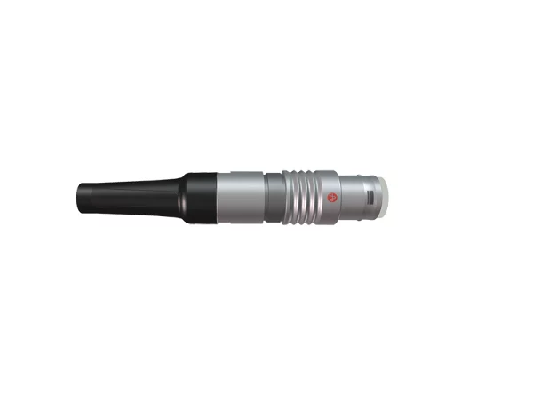 Straight cable plug with back nut for Bend Relief