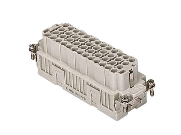male insert, size 77.27, 6p+PE, silver, screw, 35A, 400/690V