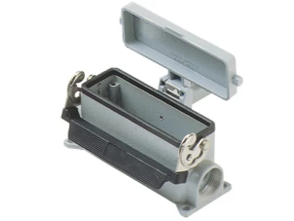 surface mounting housing, high, size 104.27, C-TYPE alu, 1 lever, 1xPG21 side, cov.