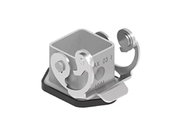 bulkhead mounting housing, size 21.21, HNM alu, 1 lever stainless steel