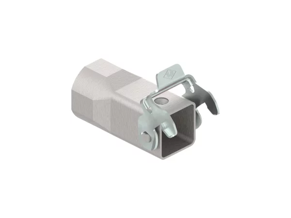 hood, size 21.21, EMC zinc, 1 rigid lever steel, 1xM25 top