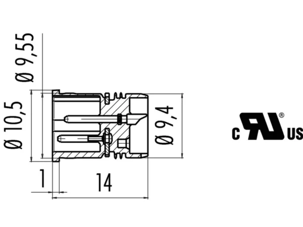 Male receptacle