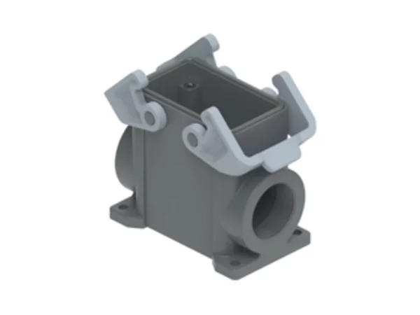 surface mounting housing, high, size 57.27, T-TYPE plastic, 2 levers, 1xM32 side