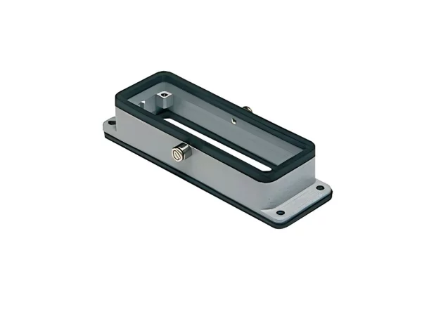 bulkhead mounting housing, size 57.27, central lever alu, 2 pegs
