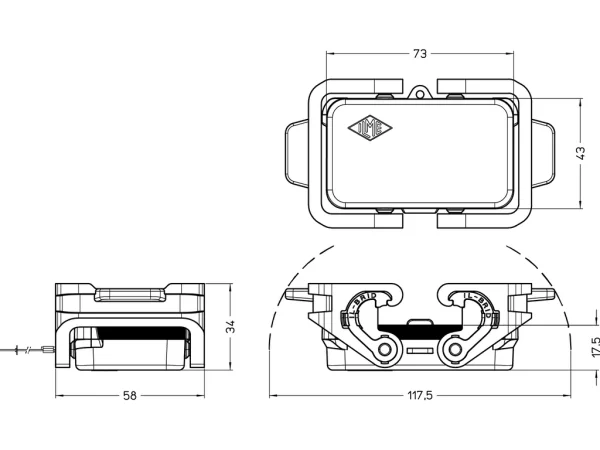 cover, size 57.27, with loop