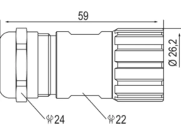 Straight Connector, Female Thread