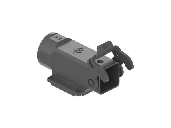 surface mounting housing, angled, size 21.21, CK plastic, 1 lever, 1xM25 side
