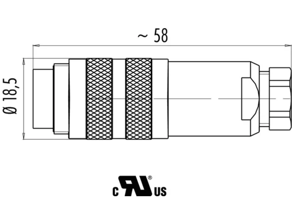 Male cable connector