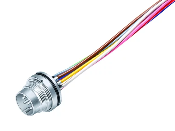 Male panel mount connector