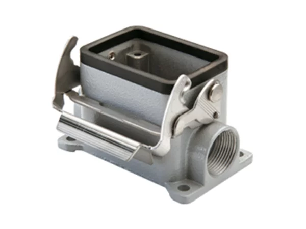 surface mounting housing, size 44.27, V-TYPE alu, 1 lever, 2xM20 side