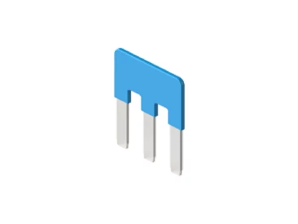 parallel bridge, for 3 contacts, 10A, 50V, for inserts CDSH, blue