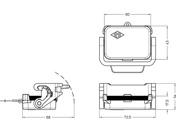 cover, size 44.27, with loop