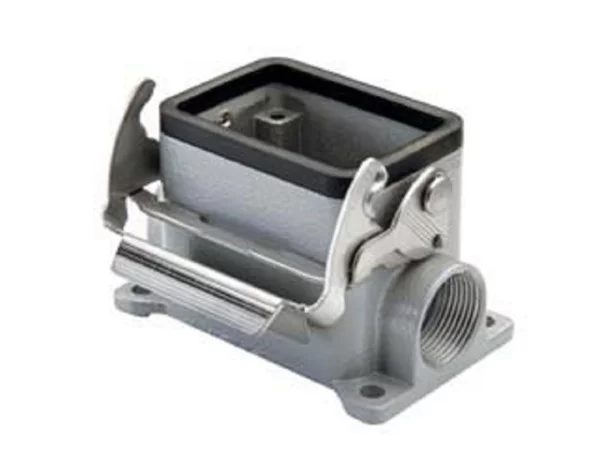 surface mounting housing, size 44.27, HNM alu, 1 lever, 2xM20 side