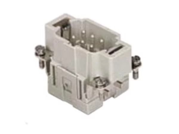 male insert, size 44.27, 6p+PE, silver, spring, 16A, 500V