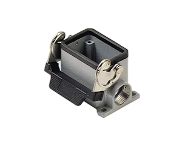 surface mounting housing, high, size 44.27, C-TYPE alu, 1 lever, 2xM25 side