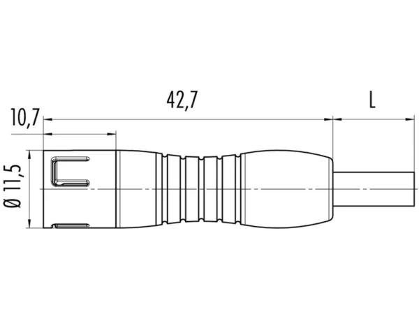 Male cable connector
