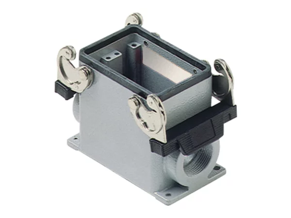 surface mounting housing, size 66.40, C-TYPE alu, 2 levers, 2xM40 side