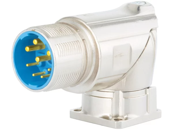 Right Angle Panel Connector, Male Thread