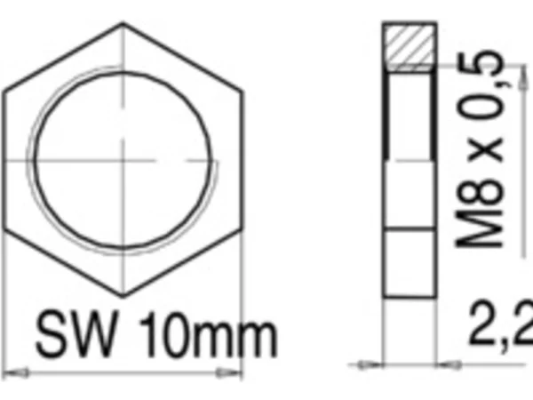 Hexagonal nut