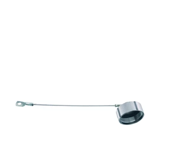 Protection cap for panel mount connectors with outer thread