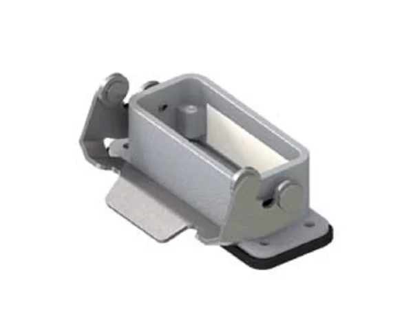 bulkhead mounting housing, size 49.16, CZ7 alu, 1 rigid lever