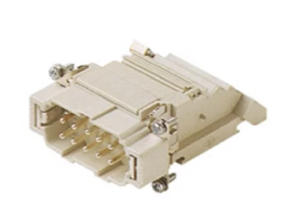 male insert, size 57.27, 10p+PE, silver, screw, 16A, 400V, right
