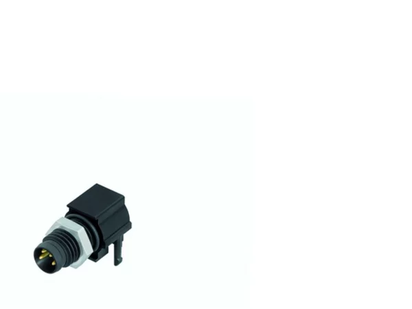 Male angled panel mount connector