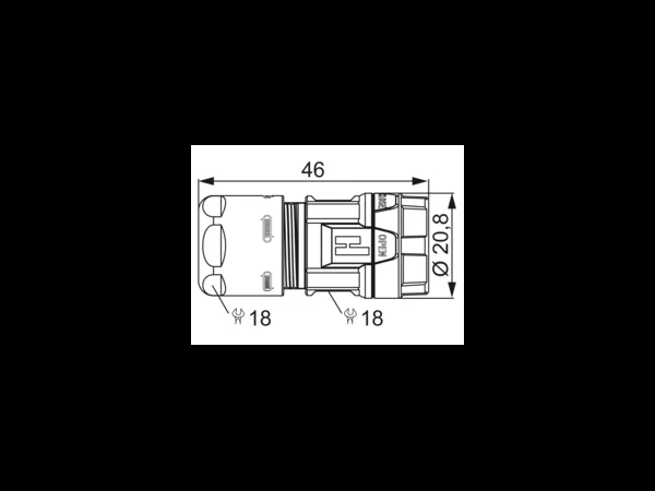 Straight Connector, Female Thread