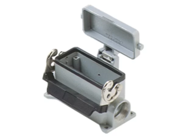 surface mounting housing, high, size 77.27, C-TYPE alu, 1 lever, 1xPG29 side, cov.