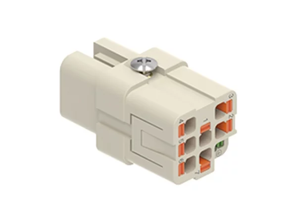 female insert, size 21.21, 7+PE, AXYR® push-in connection, 10A, 250V