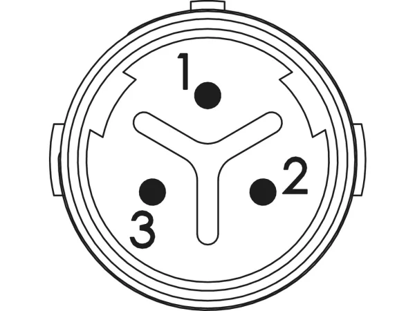 3-pole (3 x 1 mm)