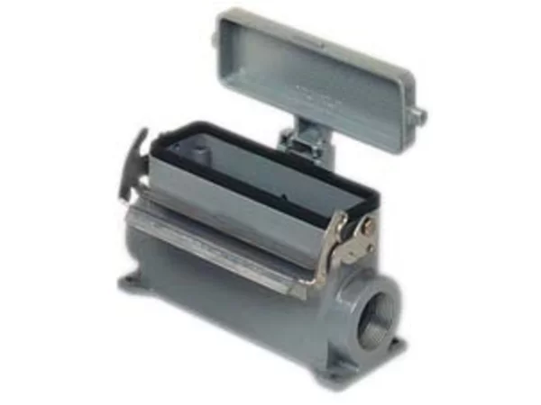 surface mounting housing, size 104.27, V-TYPE alu, 1 lever, 1xM25 side, cover metal