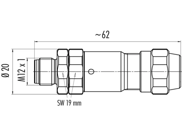 Male cable connector