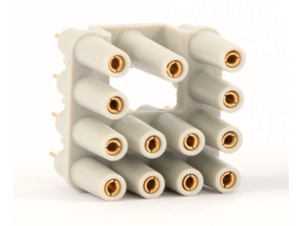 PCB-adapter, 12p+GND, 7,5A, 250V, for PCB-size up to 2,4mm