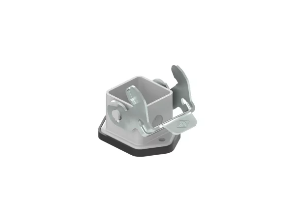 bulkhead mounting housing, size 21.21, CKA zinc, 1 lever steel