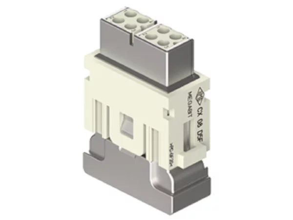 female insert, MIXO, 1MU, 8p, crimp, 10A, 50V, megabit