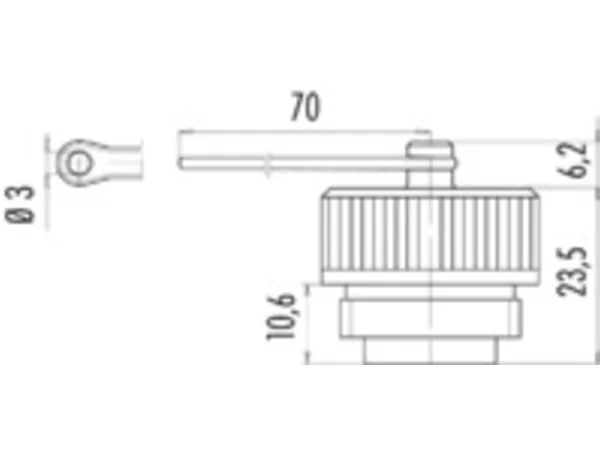 Protection cap for female panel mount connector