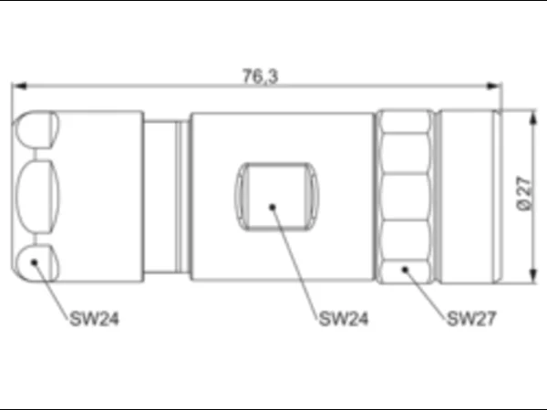 Straight Female Connector