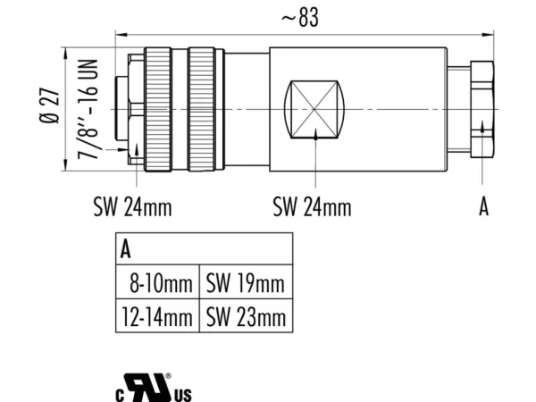 Female cable connector