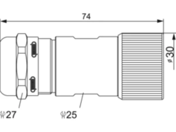 Straight Connector, Female Thread
