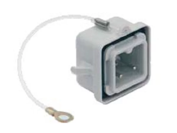 termination connector, size 21.21, plastic, 2 pegs, terminal connection pole no.1+2, eyelet
