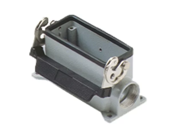 surface mounting housing, high, size 77.27, C-TYPE alu, 1 lever, 2xPG21 side
